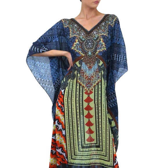 Aztec Kaftan for Sale upto 70% OFF Kaftan Dress - COF - Picture 1 of 5